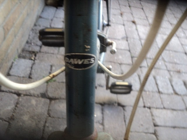 RARE Dawes Vintage Folding 3 SPEED Bicycle WITH BROOKS SADDLE in need of TLC.