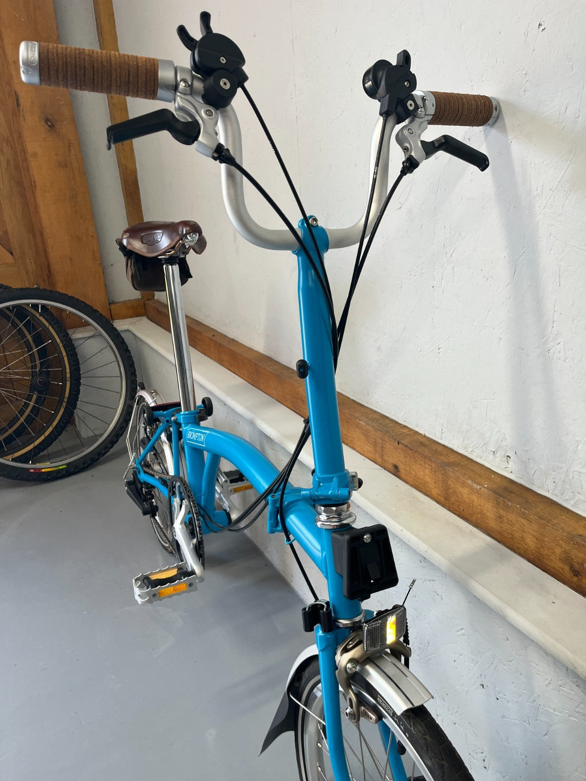 Brompton folding bike 6 speed C Line Blue