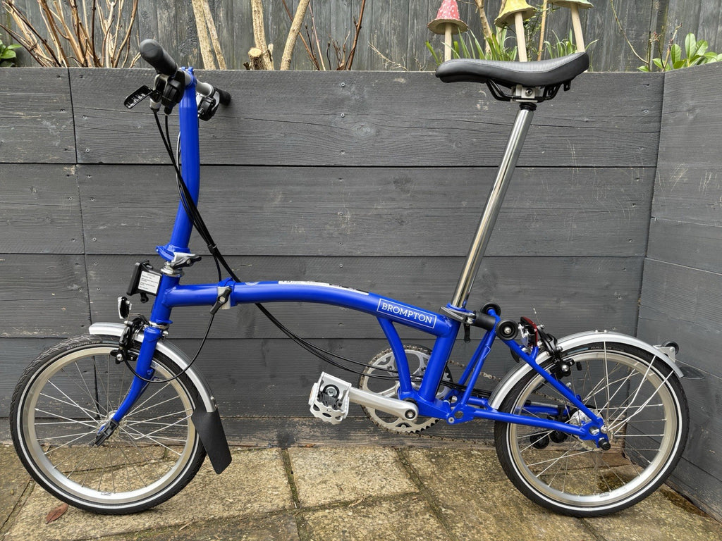 Brompton C Line 6 Speed Urban Folding bicycle in Piccadilly Blue - NEW UNUSED