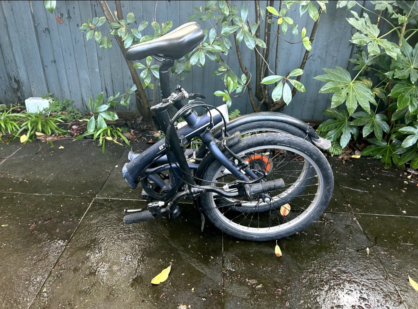 BTWIN TILT 500 | Foldable Bike | Blue