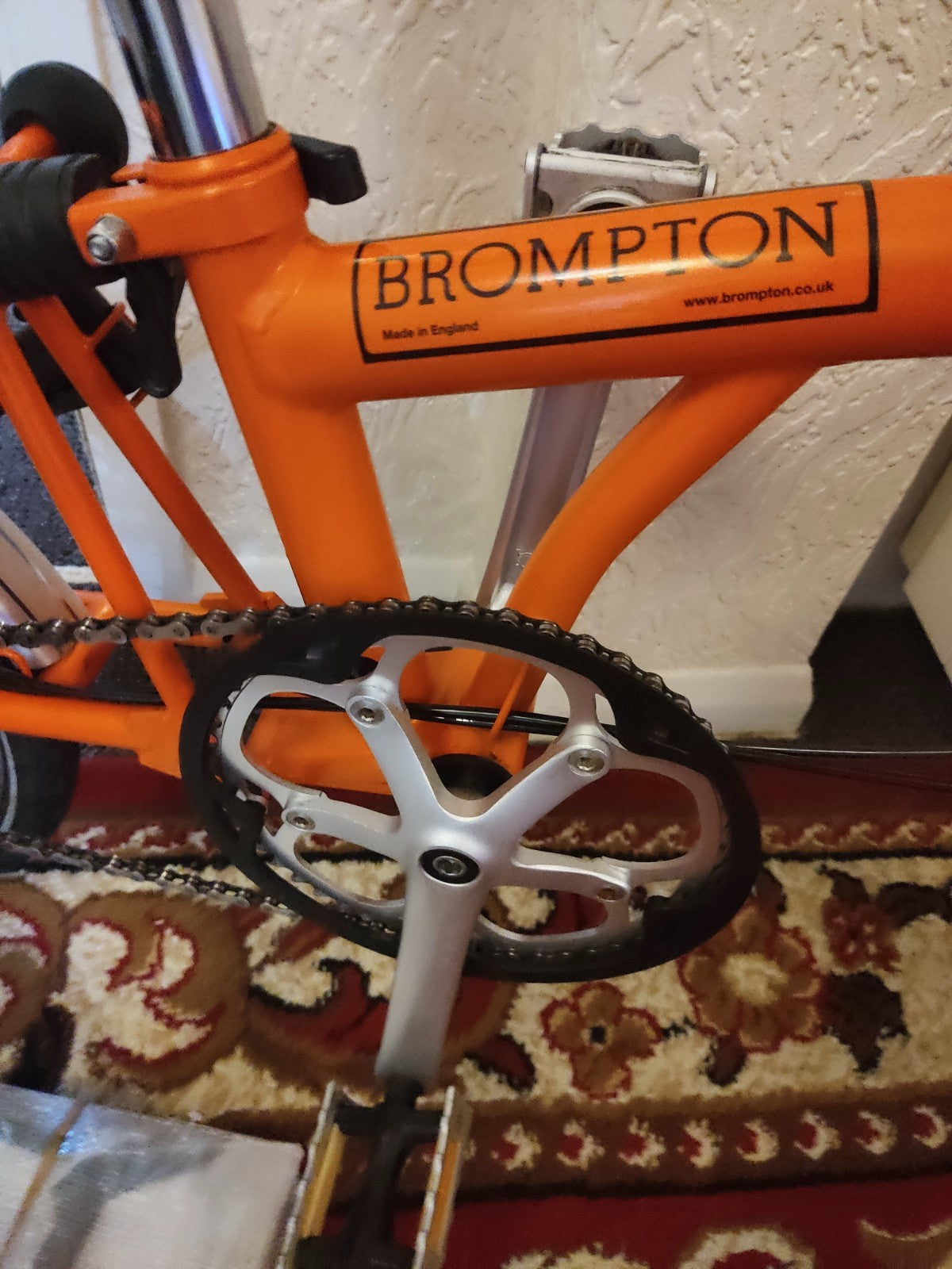 Brompton S3L Folding Bike 3-Speed, Orange