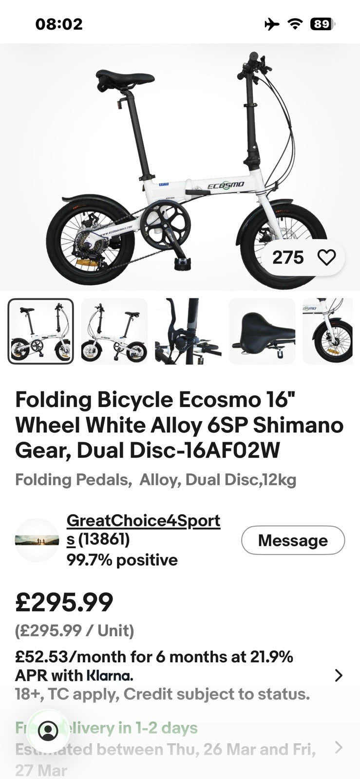 Two Folding Bikes. Never Been Used
