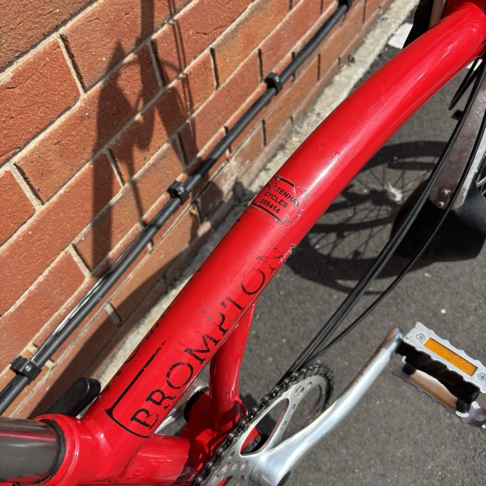 Brompton 2002 M6L Red 6 Speed BWR upgrade