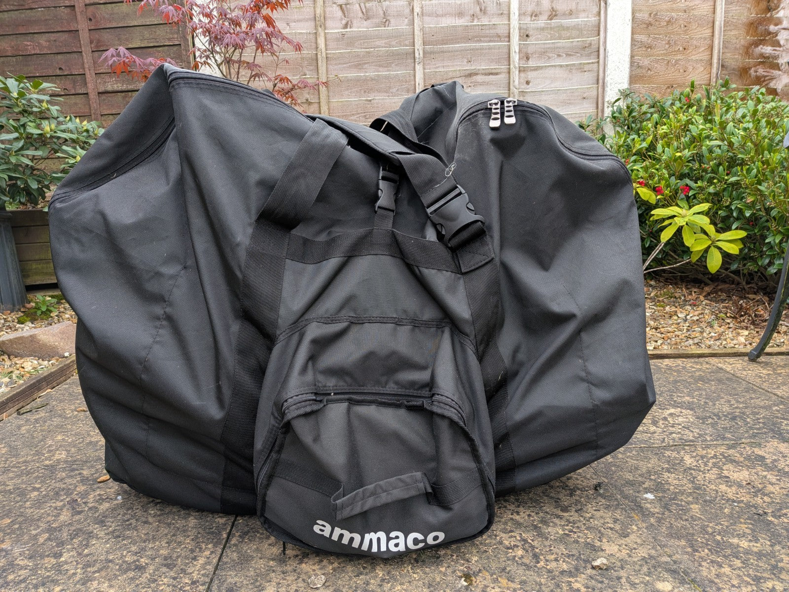 AMMACO Pakka Lite SE Silver Foldable Bicycle with Carry Bag