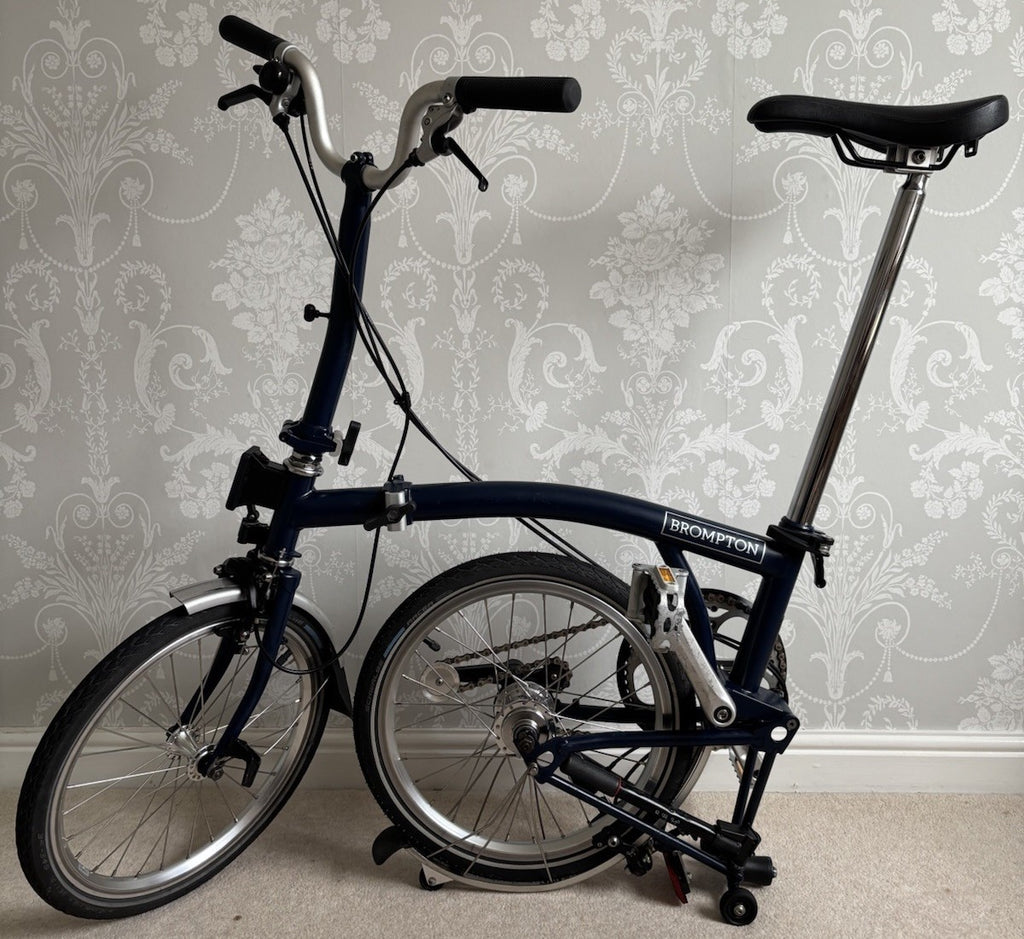 2019 Brompton M3L folding bicycle C Line Equivalent in Tempest Blue - Used