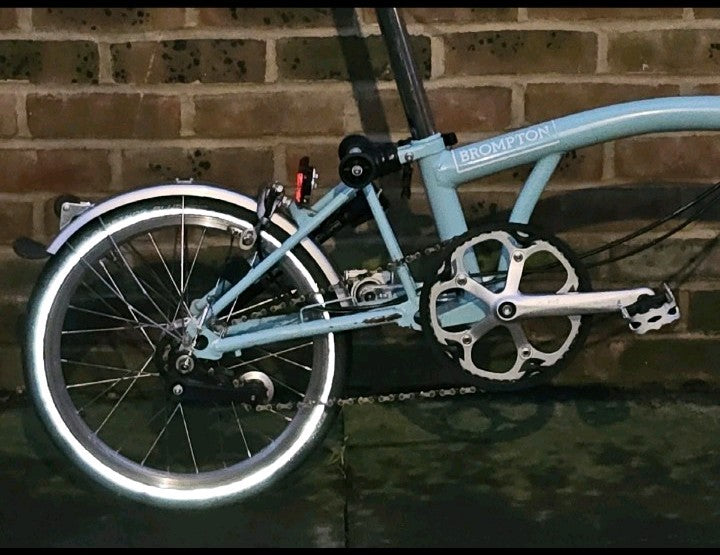 Brompton M3L 3 Speed Folding Bike Blue Sturmey Archer Hub + Pump Christmas Gift