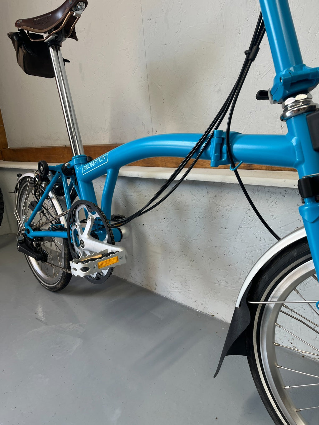 Brompton folding bike 6 speed C Line Blue