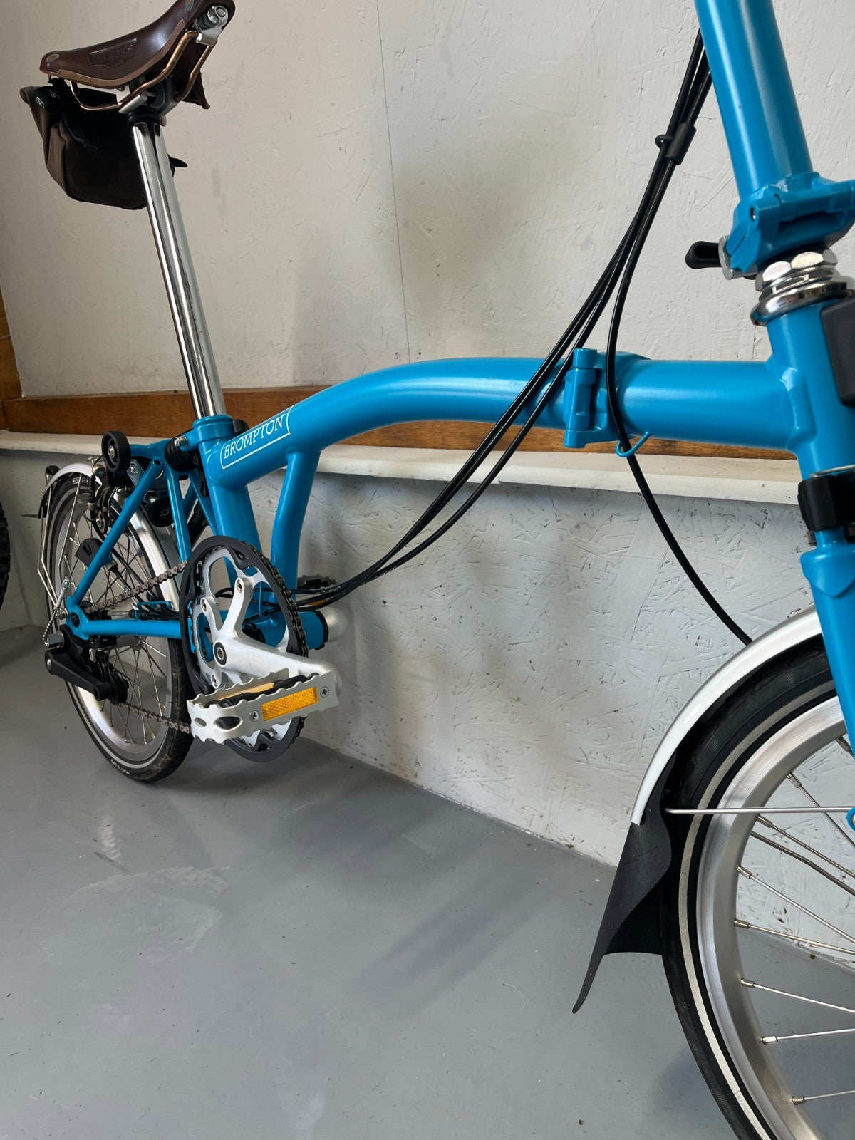 Brompton folding bike 6 speed C Line Blue