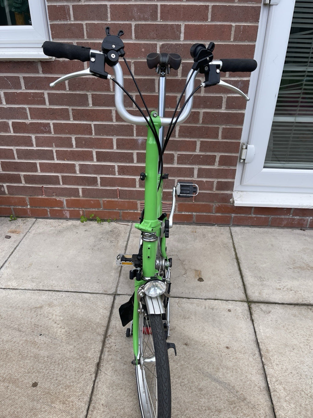 Brompton Folding Bike M6R 6 Speed Green 2008 M Type Rack Mudguards Lights