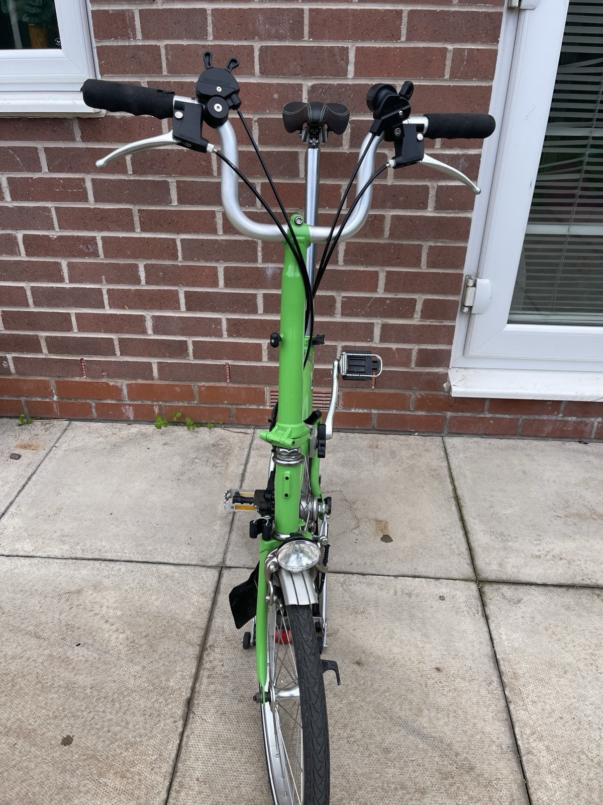 Brompton Folding Bike M6R 6 Speed Green 2008 M Type Rack Mudguards Lights