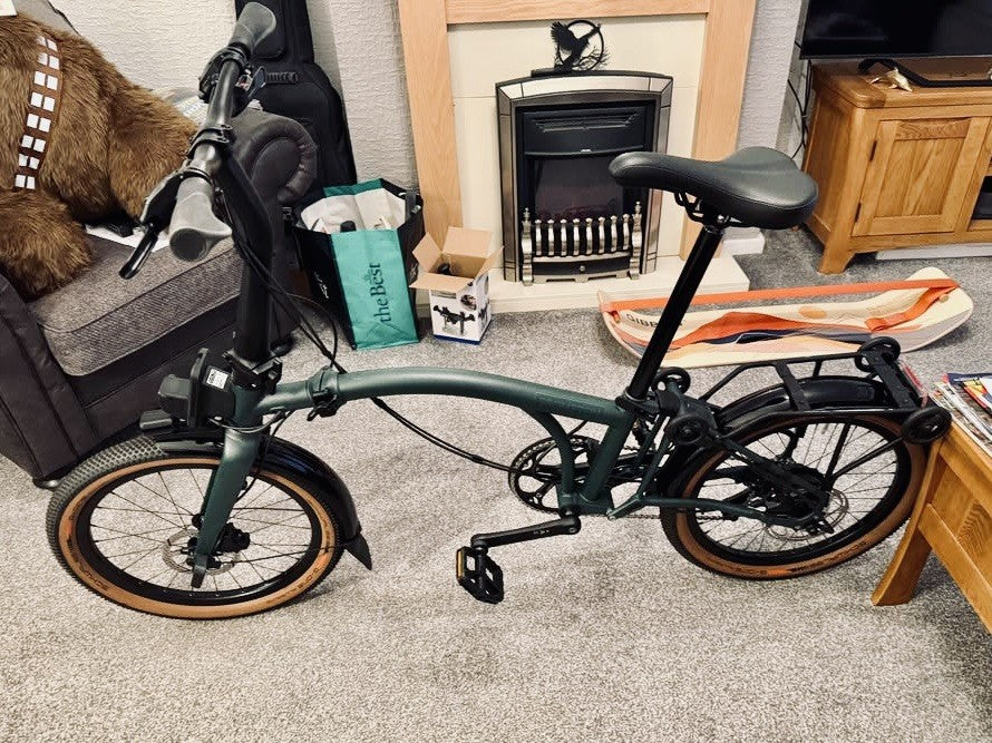 Brompton G Line -e- With Roller Frame Forest Green Medium