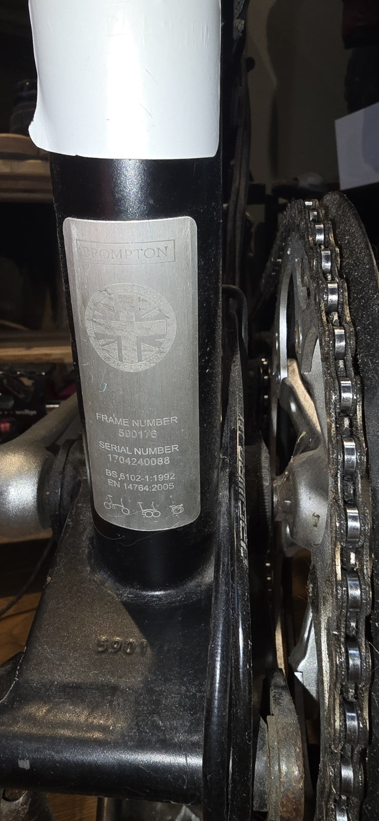 Upgraded Brompton S3L Premium Raw Lacquer & Matte Black Carbon/Titanium Upgrades