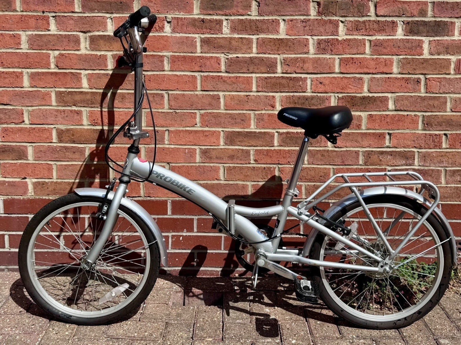 Probike Enfold Folding Bike - Silver - Excellent Commuter Bike