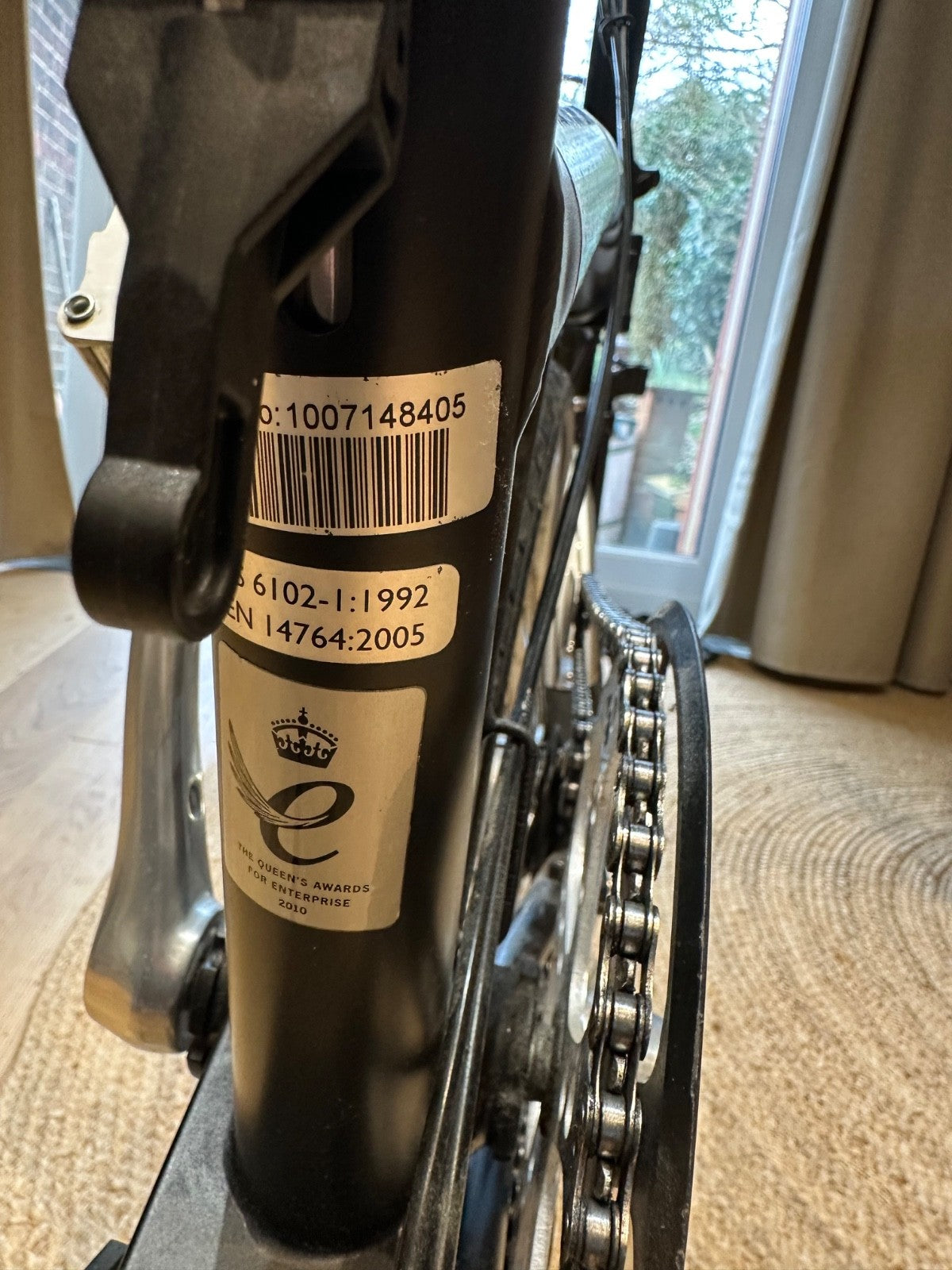 Brompton Folding Bike 3-Speed, Black with special case