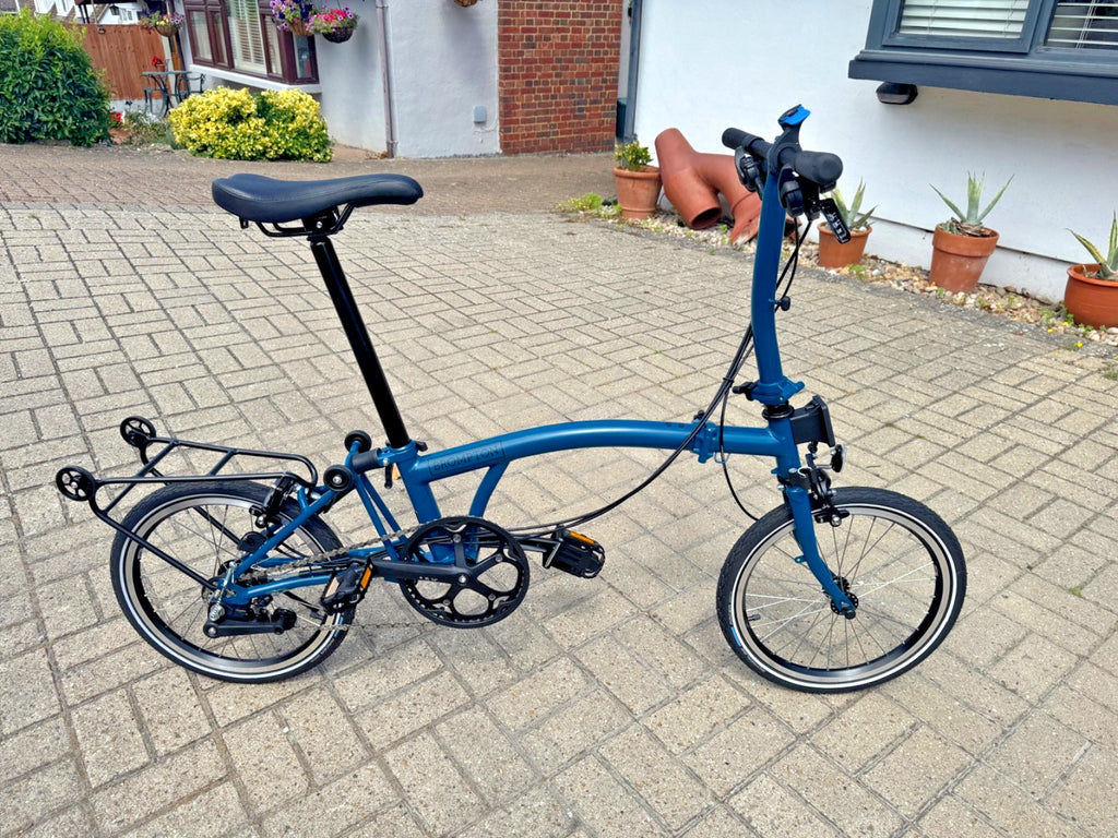 Brompton C Line Ocean 6 SPEED - Original British Folding Bike - with storage bag