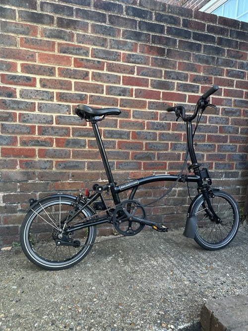 2024 Brompton C Line Explore, 6-speed, Black, High Handlebar