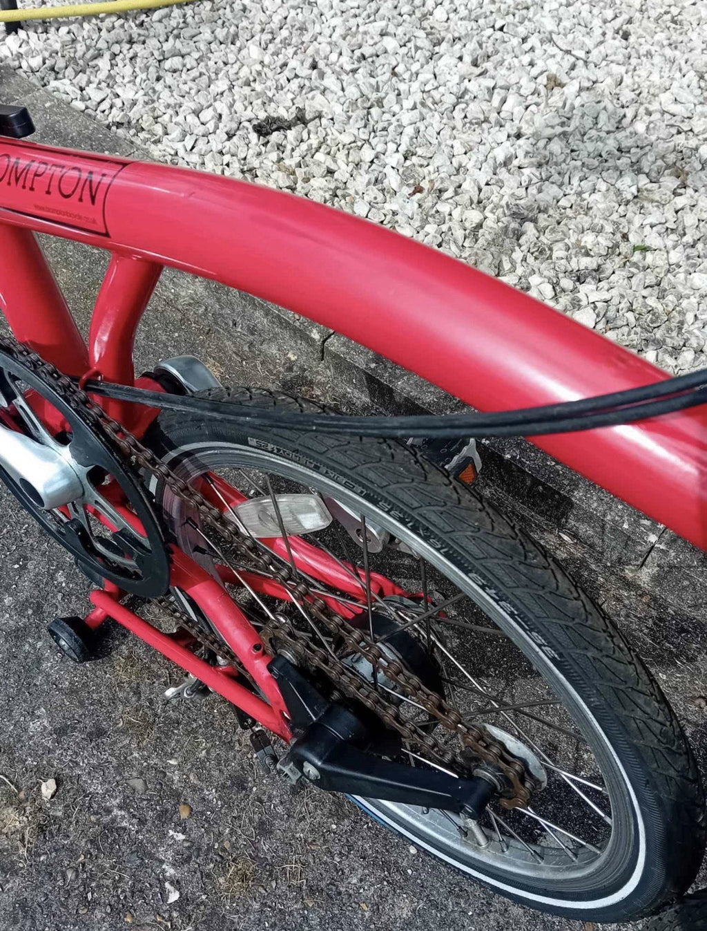 Brompton M3E Folding Bicycle 2011 Excellent Condition Red