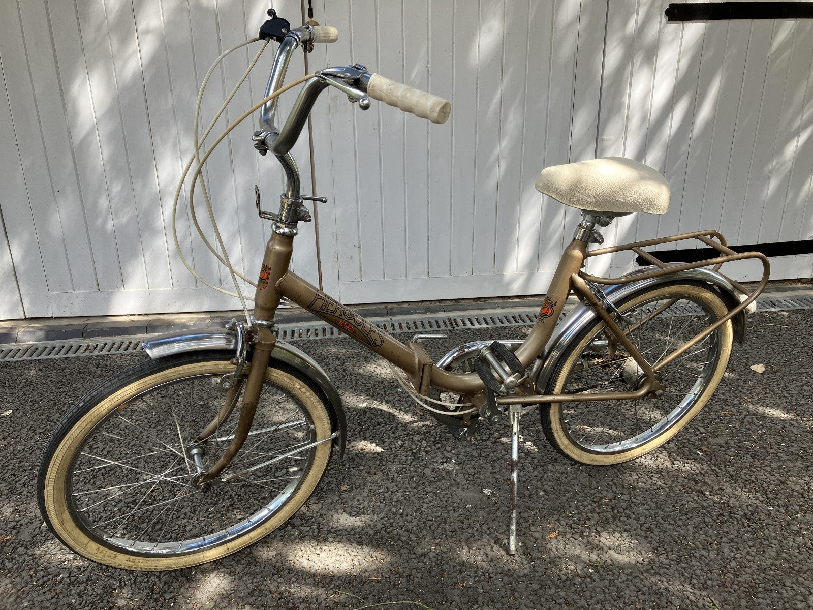 2x Hercules of Nottingham England Folda Folding Bicycles c1970's