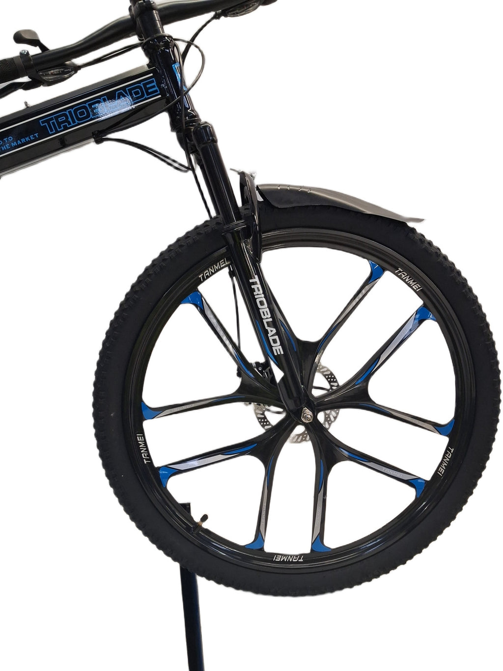 Trioblade 21-Speed 10 Spoke Wheels Foldable Mountain Bike 16" Frame Black (Dent)