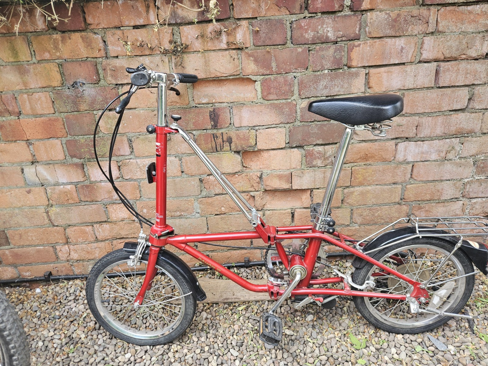 Vintage Dahon Classic III Folding Bike  3-Speed Sturmey Archer metallic red