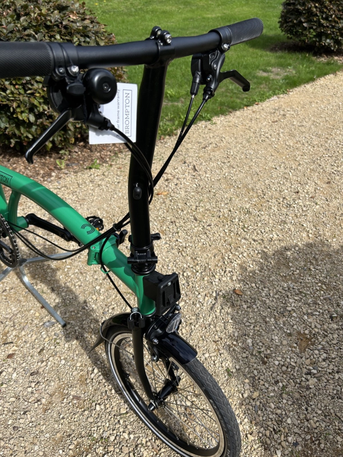 NEW 2026 Brompton C Line 12-Speed Folding Bike Low bar palm green/black