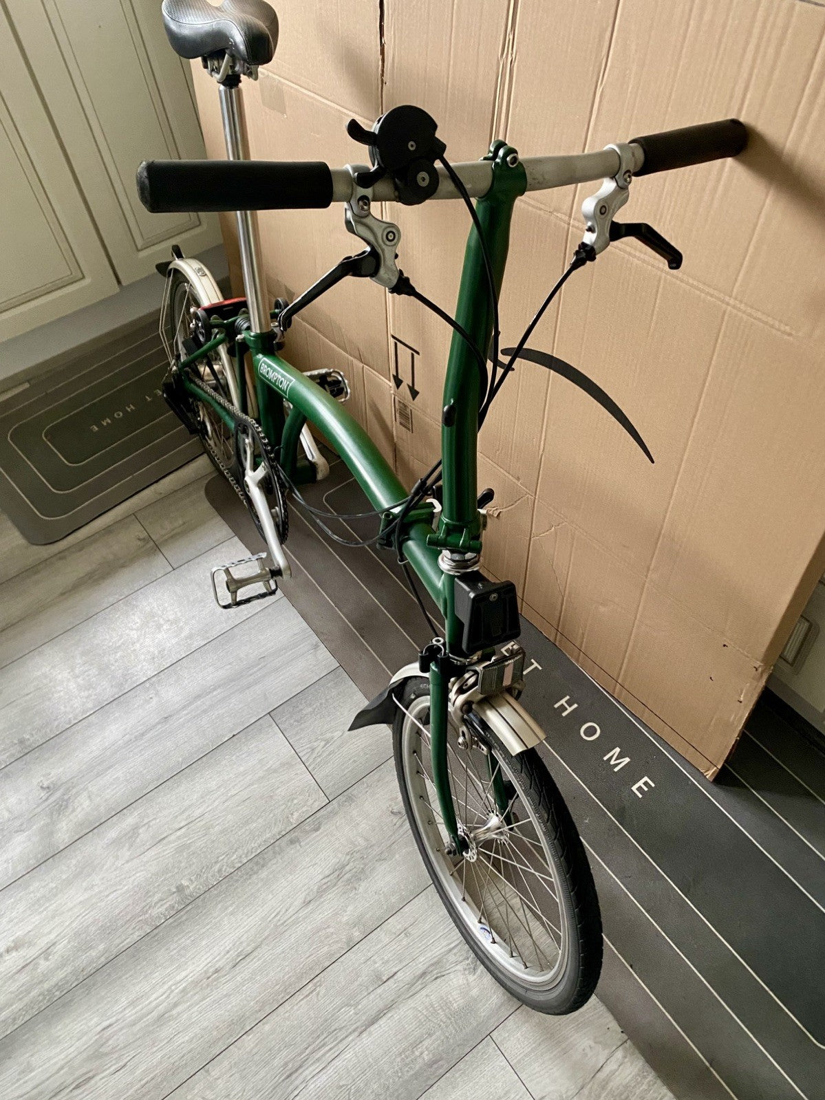 Brompton Folding commuter travel Bike S3L - Racing Green