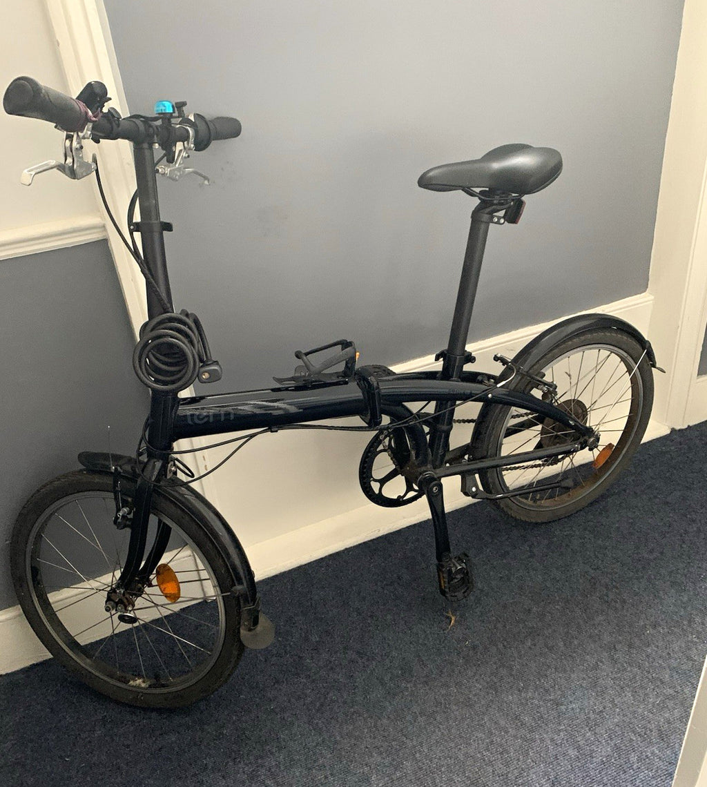 Tern Link 20in Folding Bike 7-Speed V-Brake Black with Mudguards