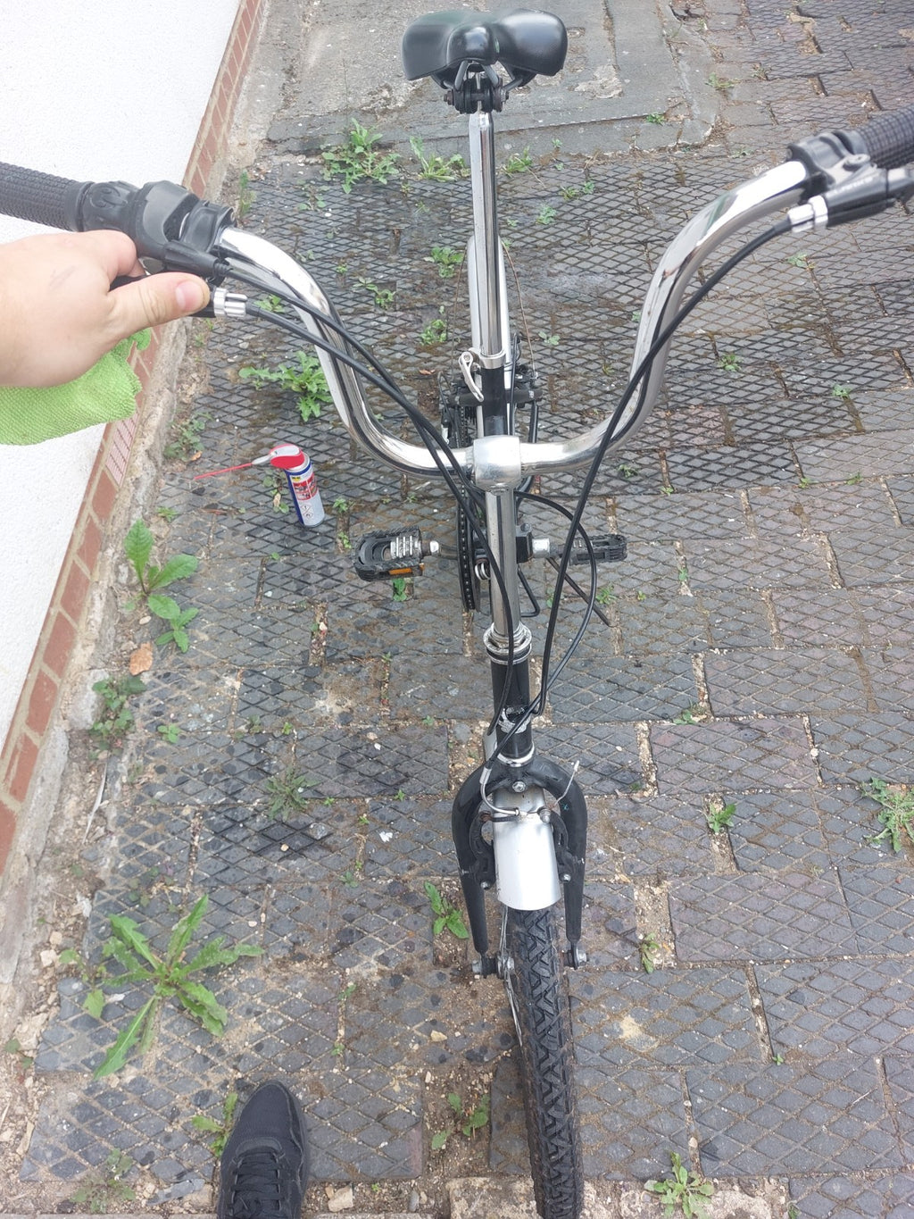 Challenge Flex Folding Bike+2 Lockers+wheel Pump