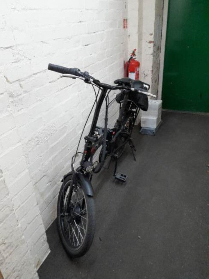 E+ PLUS 36V 250w Motor Black Folding Bike 21mph