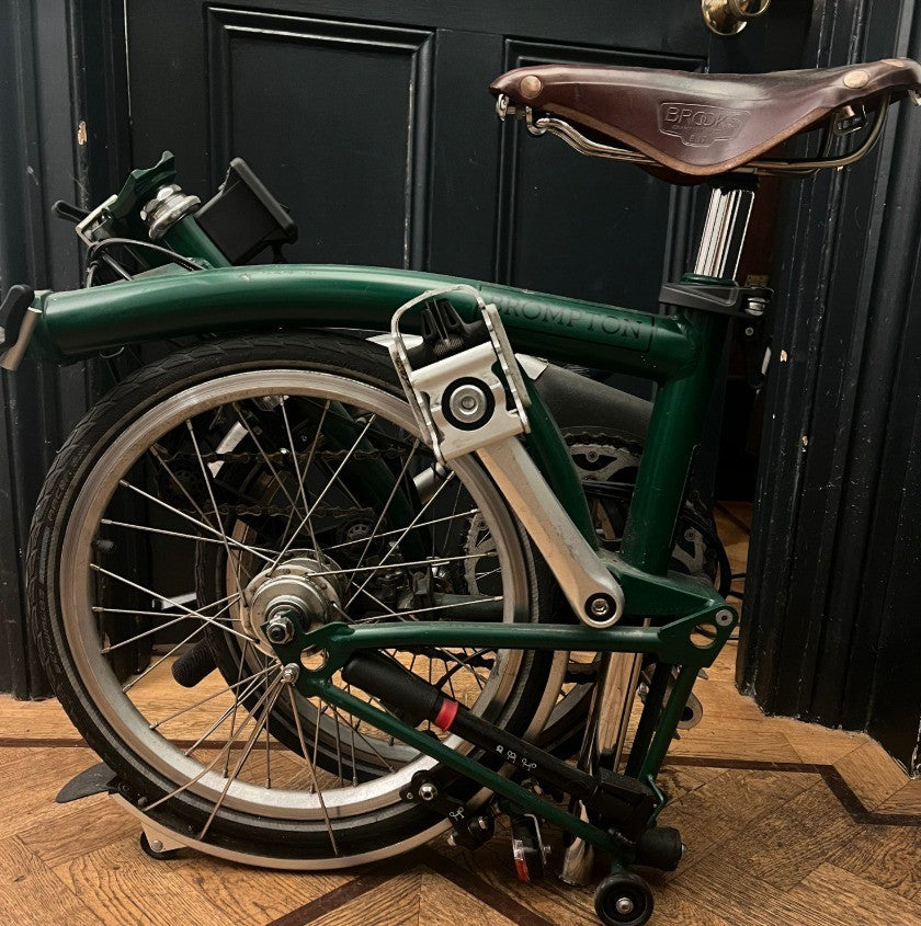 Brompton Folding Bike Racing Green Brooks Saddle