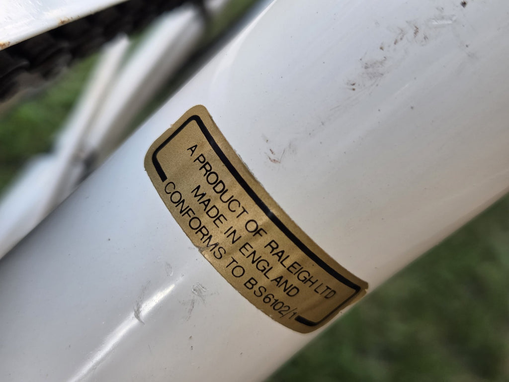 Raleigh Compact Vintage Folding Bike Bicycle Retro Cream White