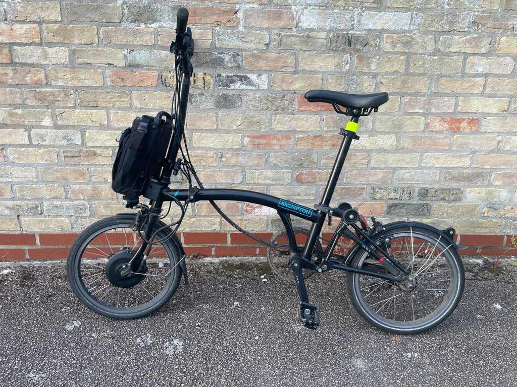 Brompton Electric 6-speed Folding Bike (Black) - Well Used & Needs a Service