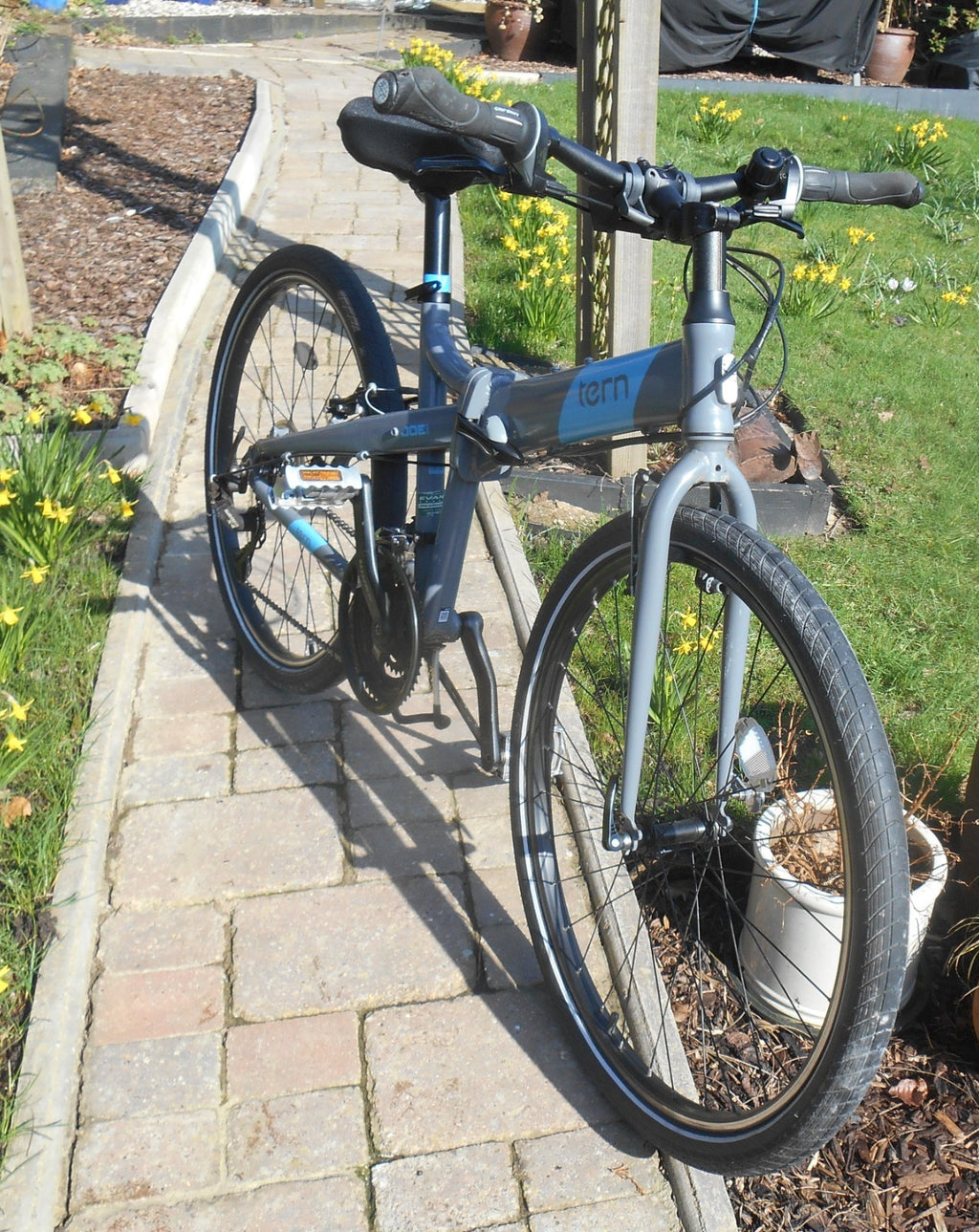 Two Tern Joe folding bikes with stow bags