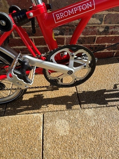 Brompton M3L FOLDING BIKE - RED  (WITH BAG) - EXCELLENT CONDITION