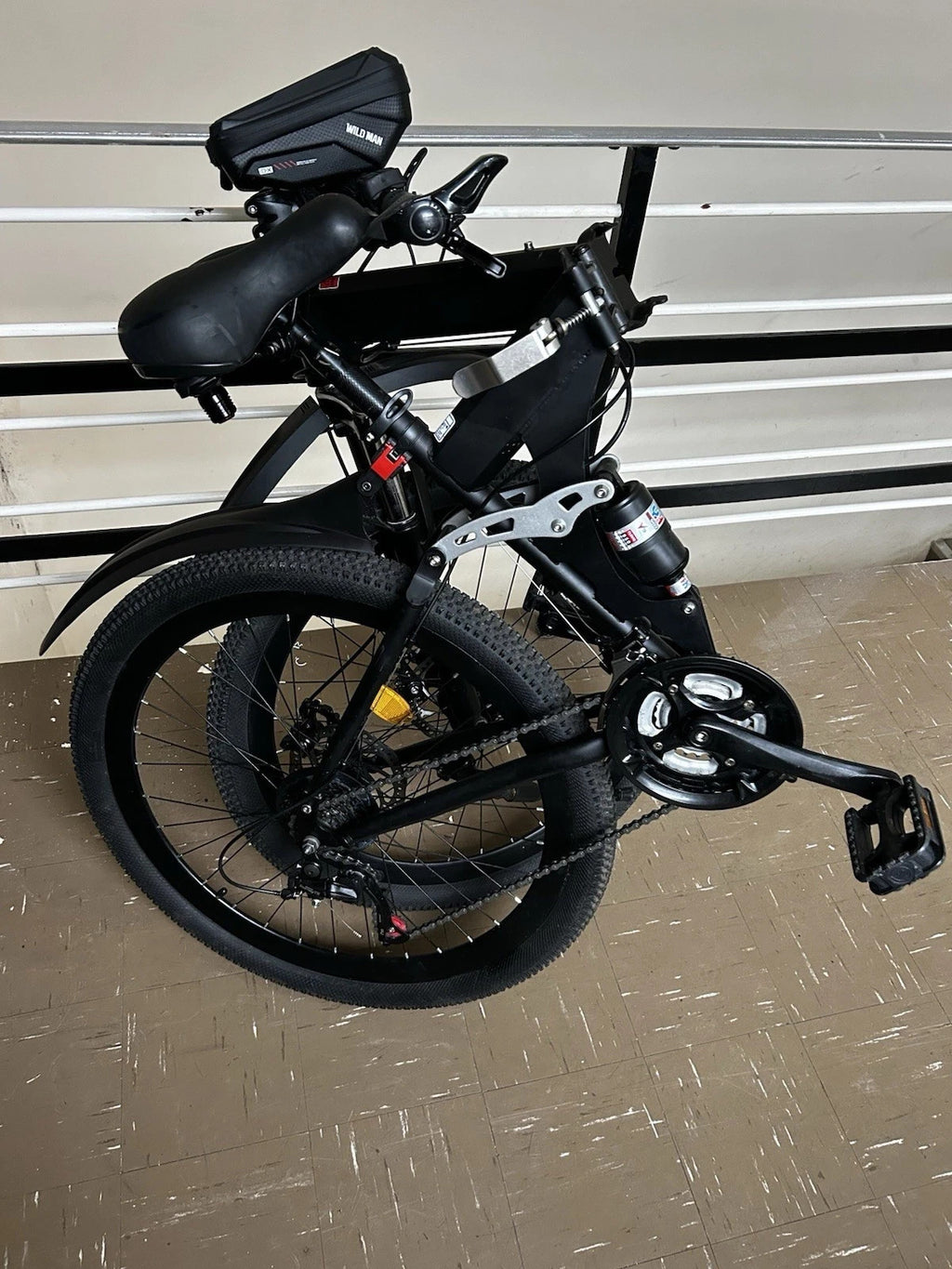 Hardly used full suspension 27-inch Folding Mountain bike
