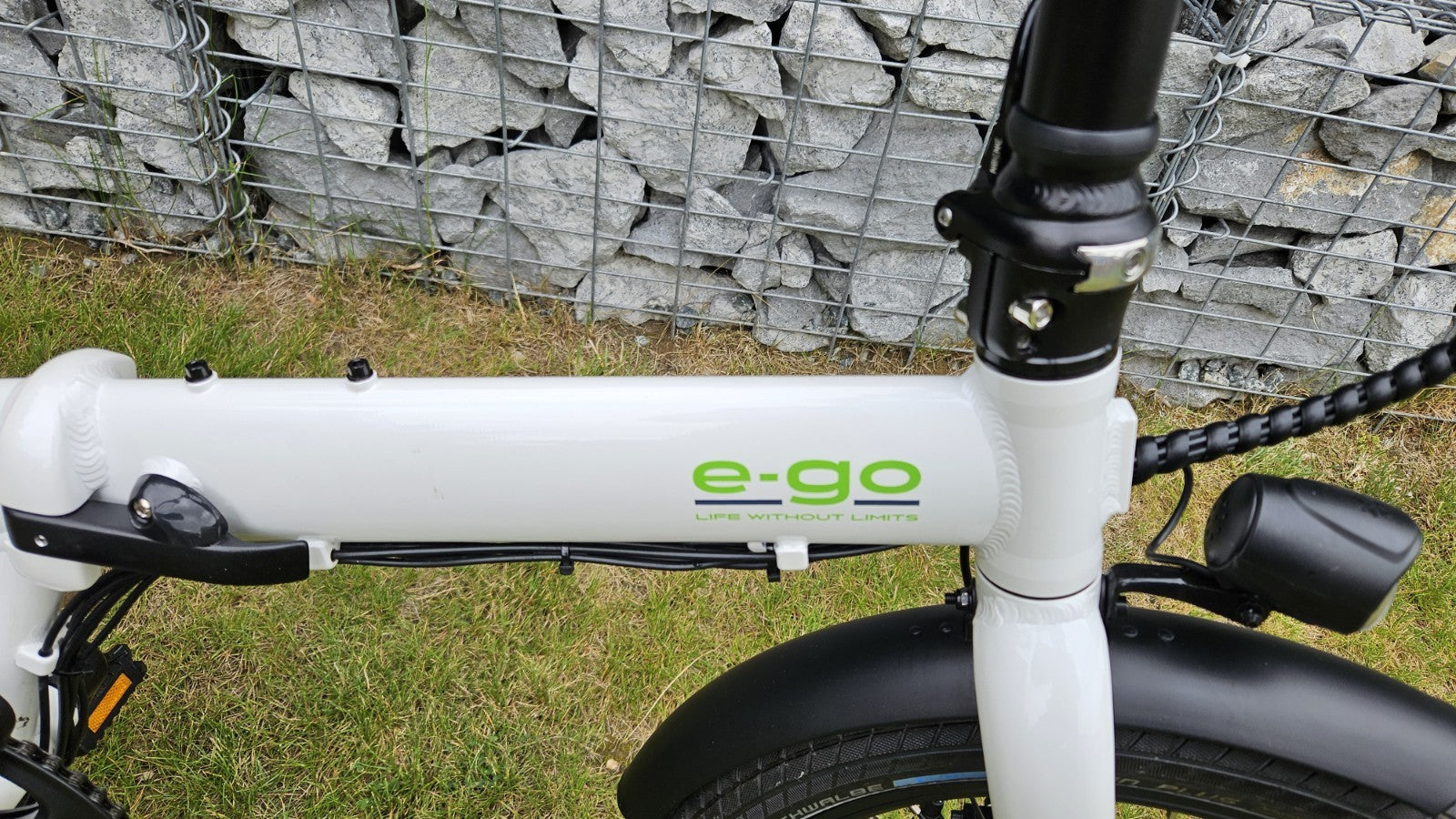 E-Go Max Folding Bike (White) 20 Inch Wheels 250W Including Storage Bag