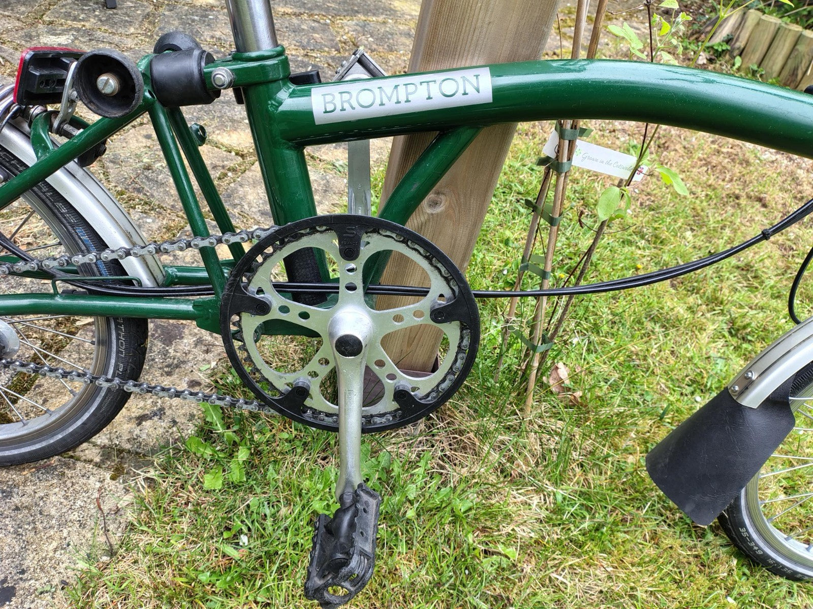 Brompton folding bike 3 speed - racing green - very good condition
