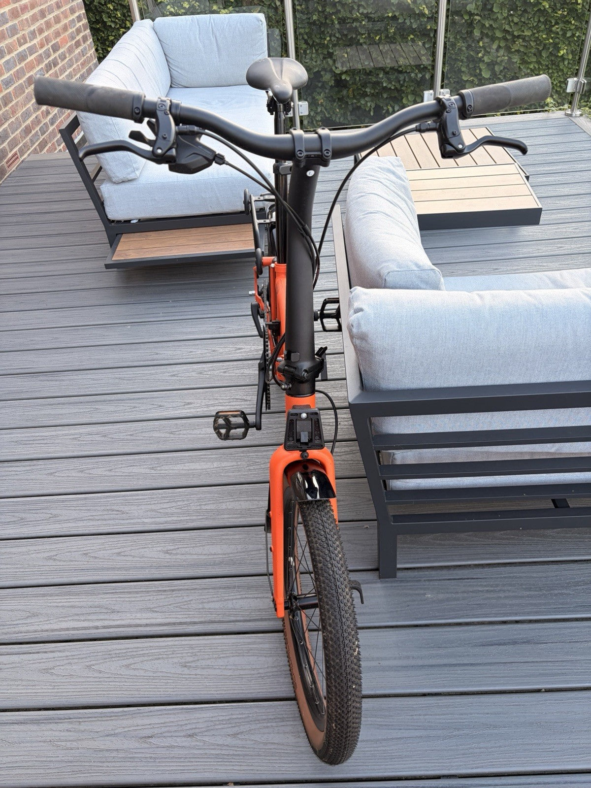 Brompton G Line 8-Speed Folding Bike. Large. Orange. Excellent Condition