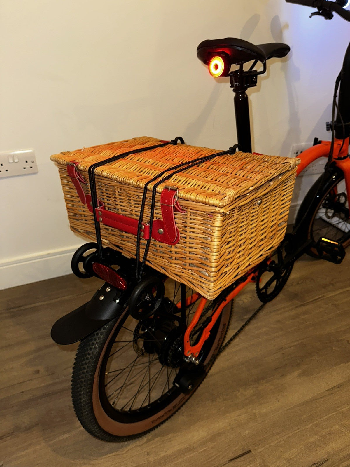 Brompton G-Line(roller frame), M, Orange, 8 speed - Be seen lights included