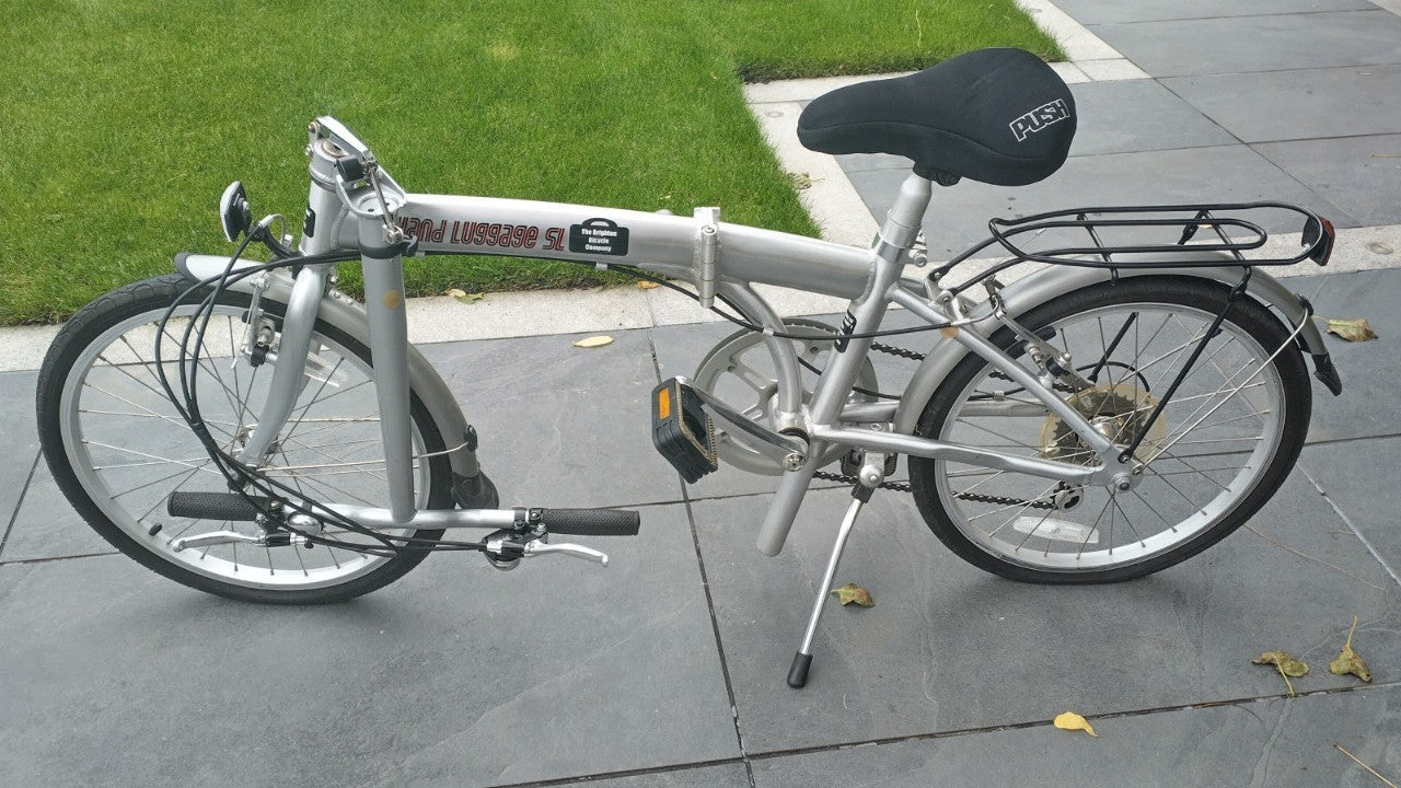 Hand Luggage SL Folding Bicycle in Silver, Brighton Bicycle Company