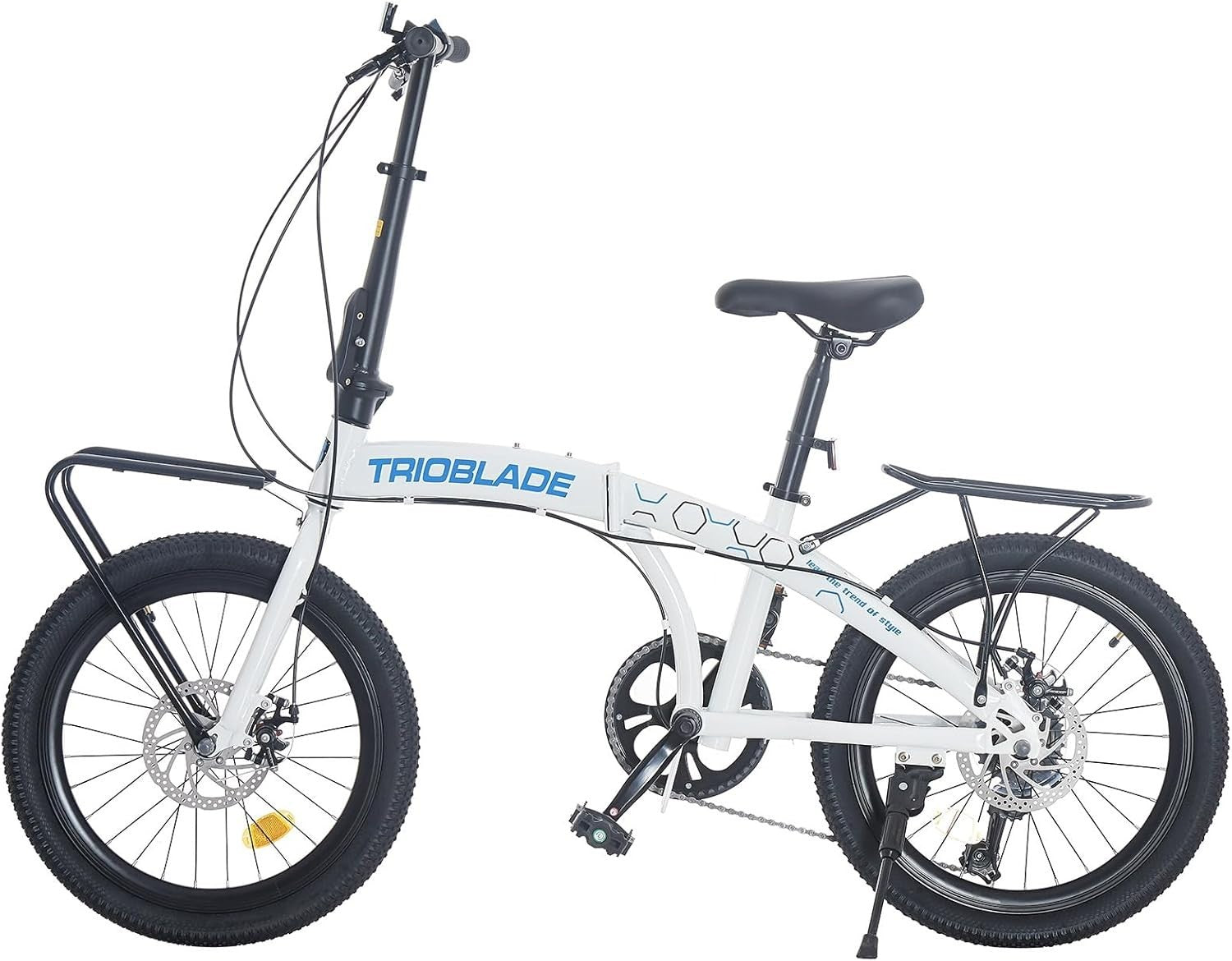 20" Folding Bike Adult 7-Speed Lightweight Disc Brake Urban Commute
