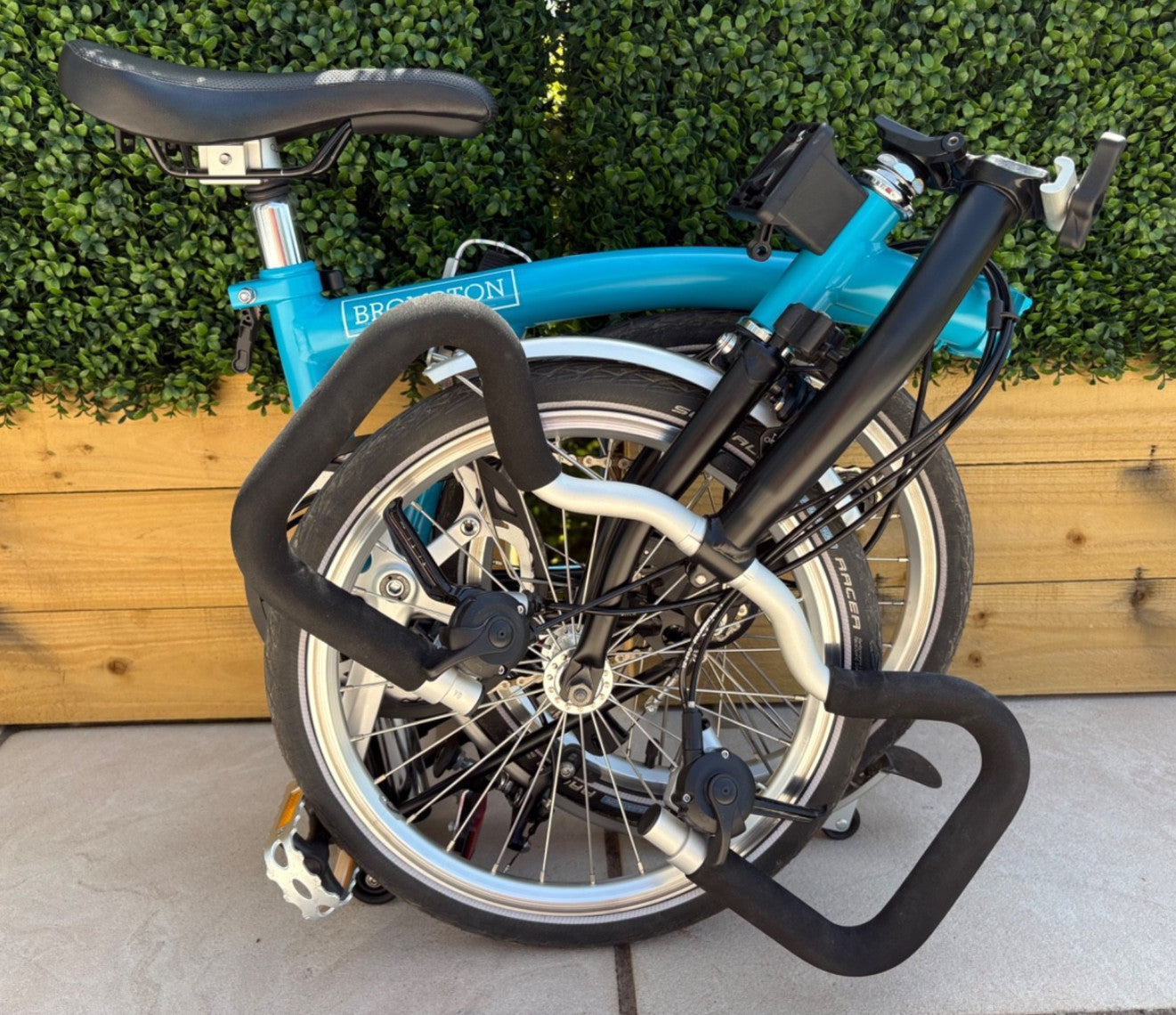 Brompton P6L 2018 6-Speed Folding Bike - Lagoon Blue - Immaculate Condition