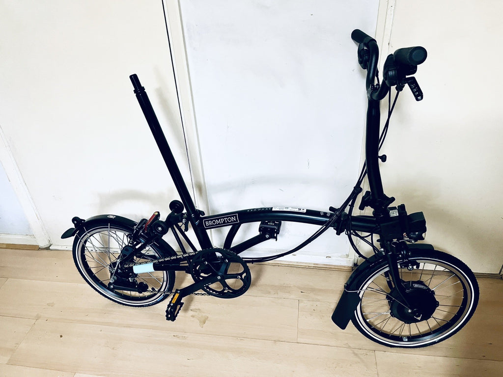 Brompton Electrc C Line Explore 6 Speed Folding Bike, Black Edition, Mid NEW