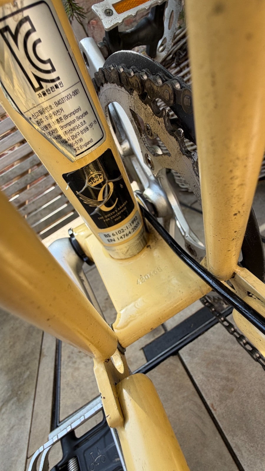 Brompton Single Speed folding bike owned from new