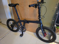 Full Carbon Fibre Foldable Bike 20", matt black, free pumps & lubriacnt