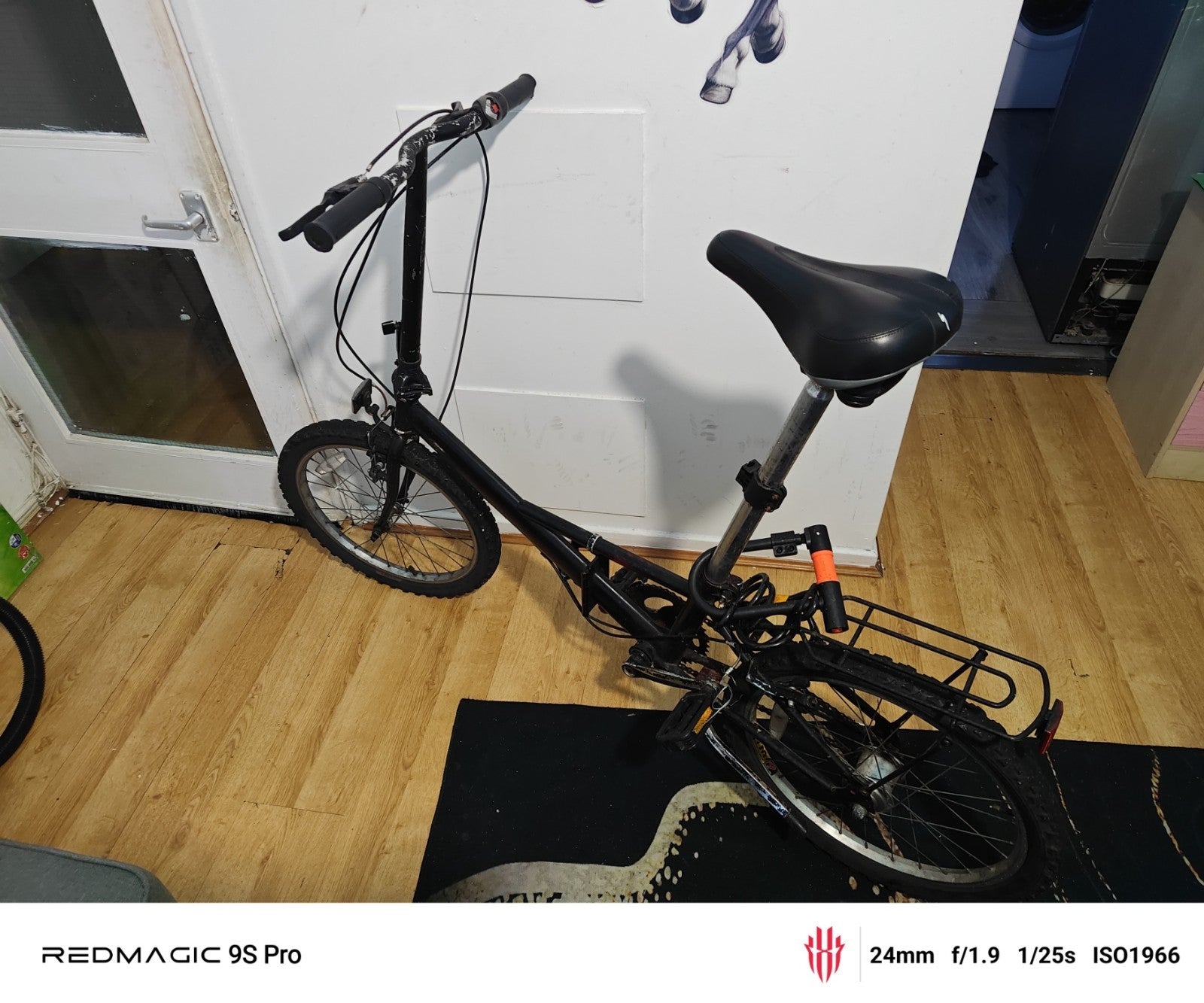 Folding Bike 20” – City Commuter – £60 – London - Black - 3-speed Hub gear -Used