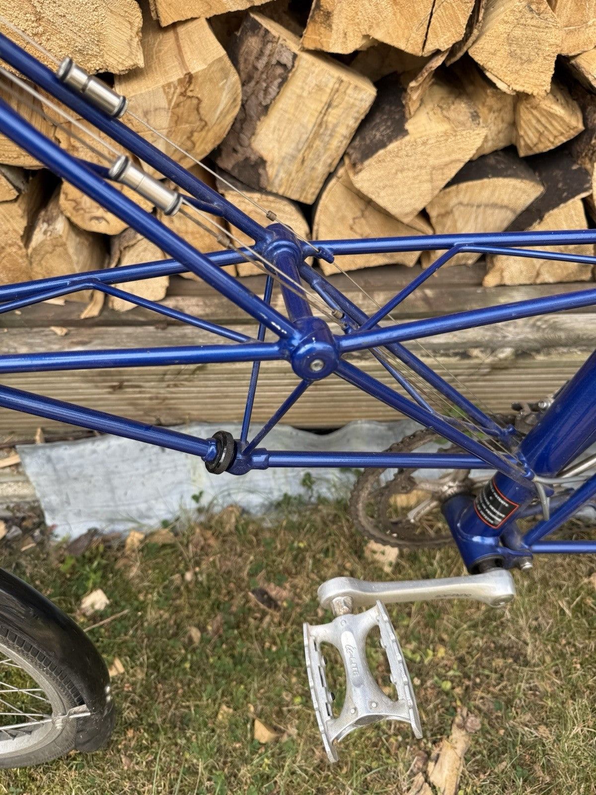 Alex Moulton Separable APB Bike with wishbone handlebars and bespoke day rack