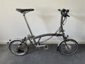 Brompton 3 Speed  2017 Raw Lacquer Folding Bike S3L C Line EZ Rider Mod