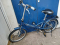 Raleigh Folding Bike  Blue with Rear Carrier & Kickstand