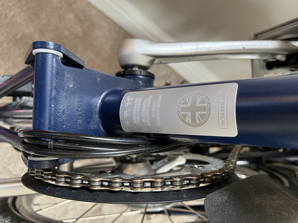 Brompton 16 in Wheel Folding Bike Blue - Unisex Adults